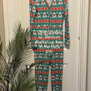Festive Red and Green Onesie